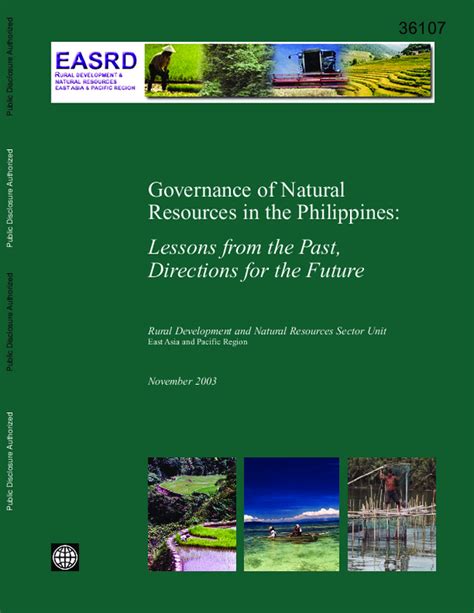 Governance of natural resources in the Philippines: lessons from .